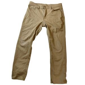 Men's Levi's 511 Slim Khaki / Tan Jeans Size 38x32